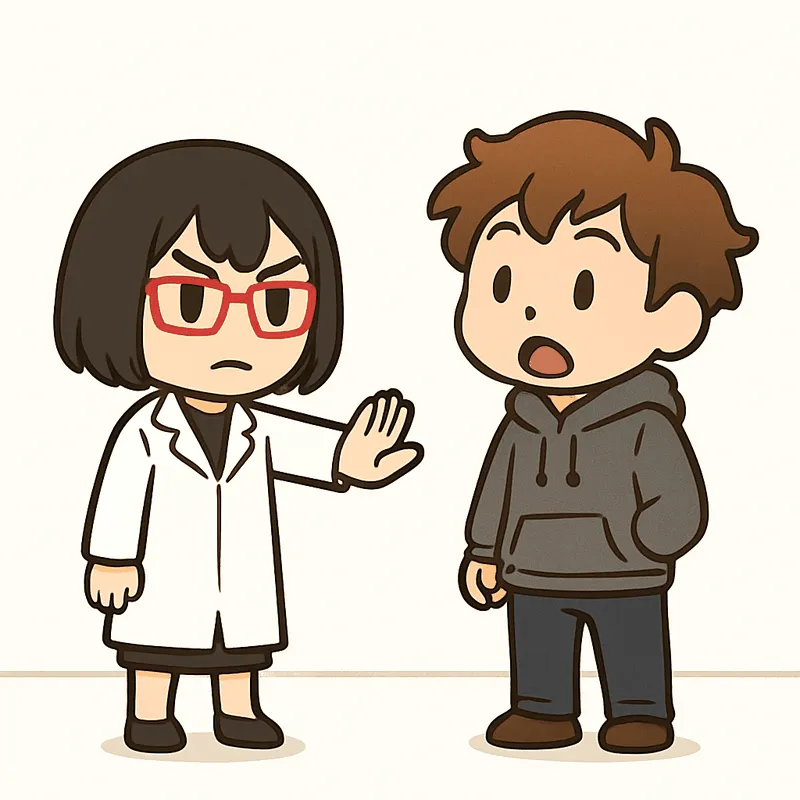 シキが手のひらを前に出して制止し、クラが口を開けて驚いている