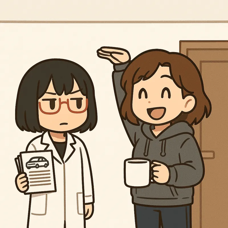 クラが自分の頭の上に手をかざし、余裕がありそうだと笑っている。シキは書類を持って横に立っている