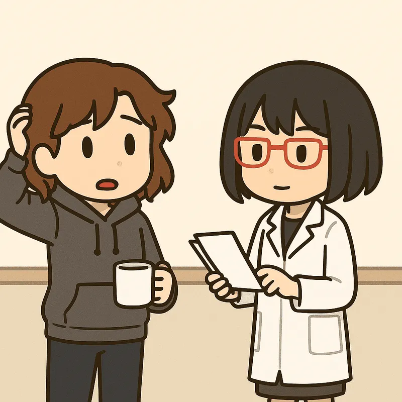 クラが頭をかいて困った顔をし、シキが次の紙をめくろうとしている
