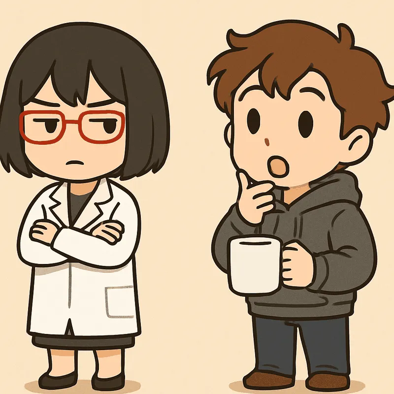 クラが口を開けて感心し、片手をあごに当てている。シキは腕を組んで立っている