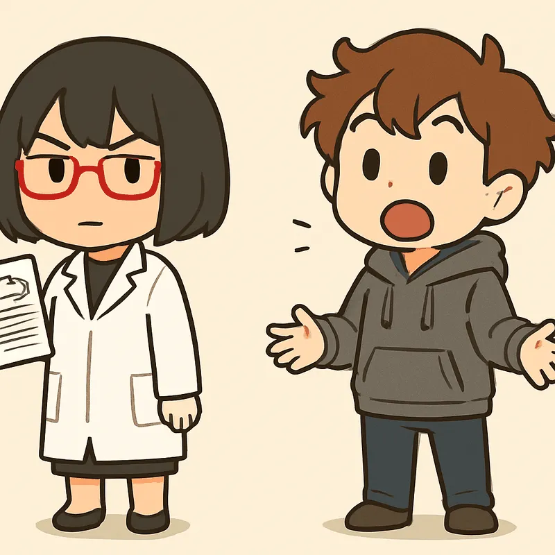クラが口を大きく開けて驚き、両手を軽く広げている。シキは無表情で隣に立っている
