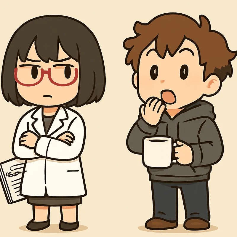 クラが片手を口元に当てて驚き、シキが腕を組んで立っている